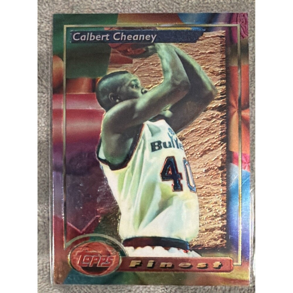 1993-94 Topps Finest - Calbert Cheaney #84 (RC)